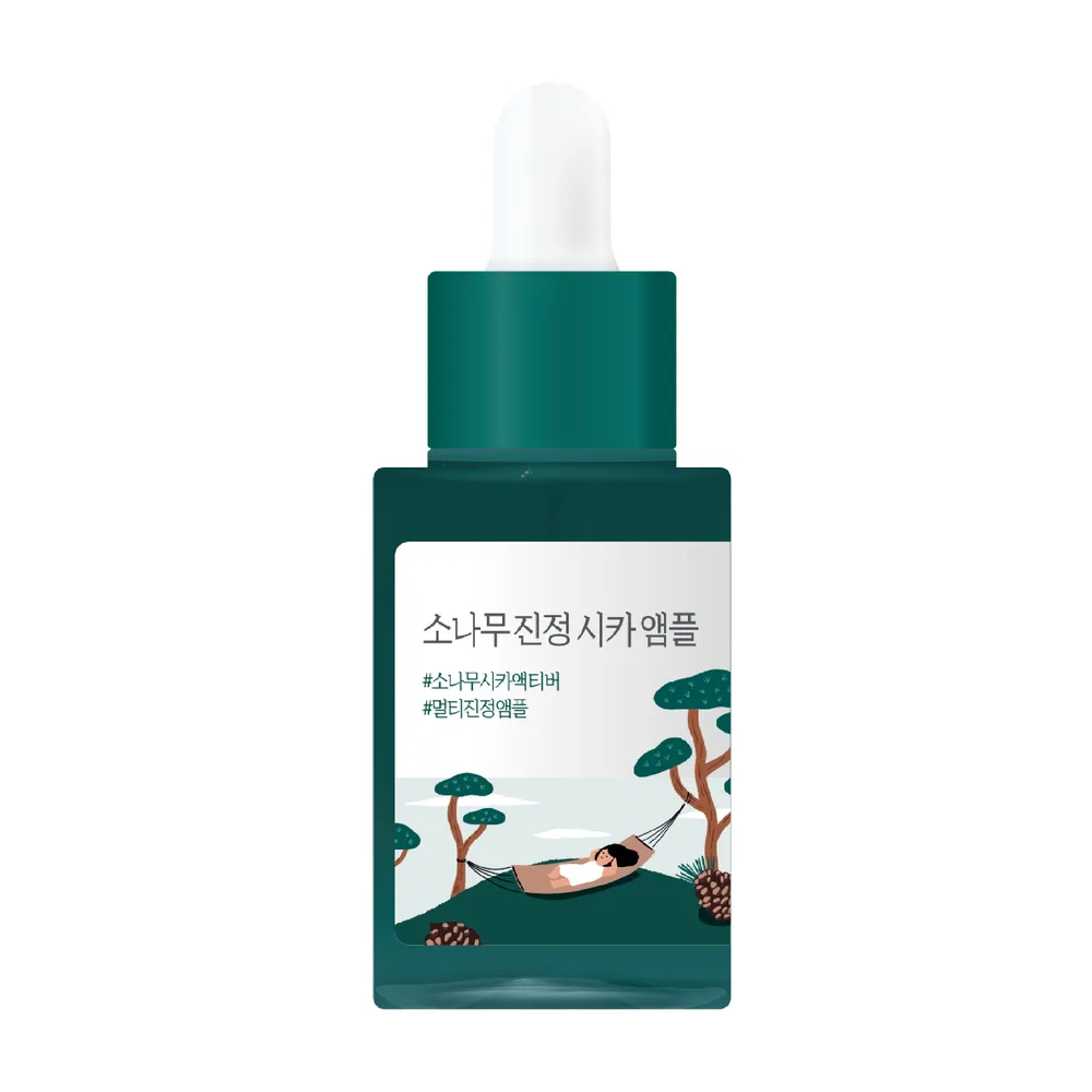 Успокаивающая сыворотка с экстрактом игл сосны Round Lab Pine Calming Cica Ampoule 30 ml 
