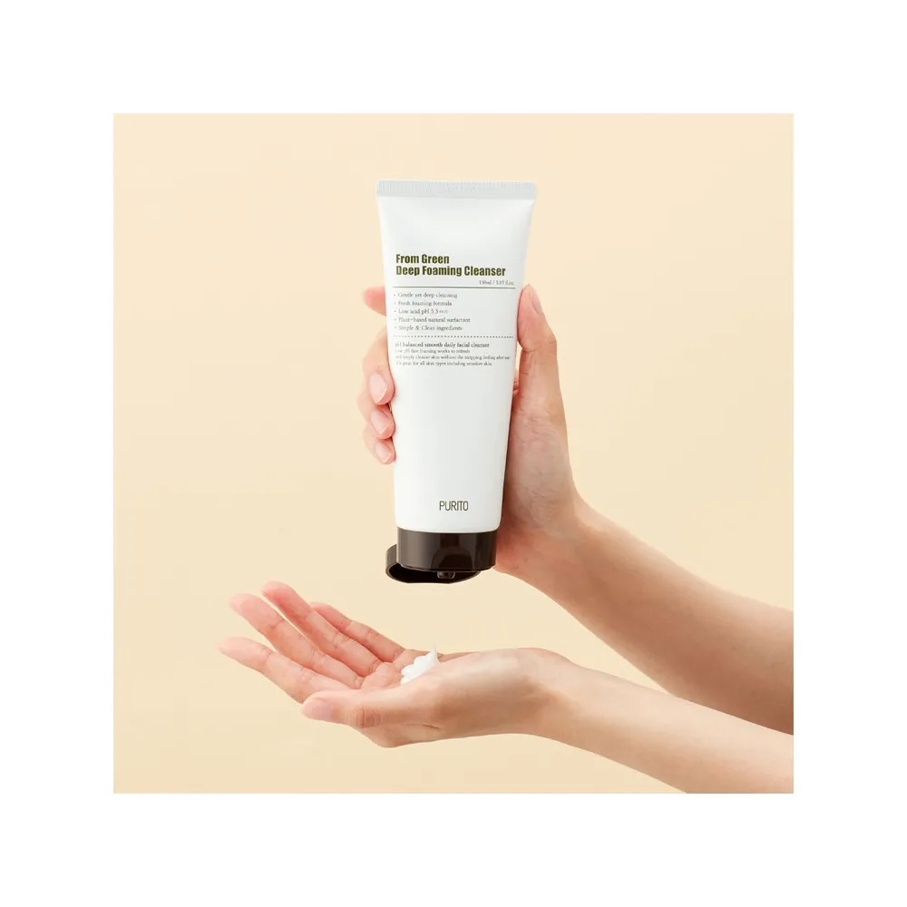 Пінка для глибокого очищення шкіри Purito Seoul From Green Deep Foaming Cleanser 150 ml  - фото 1